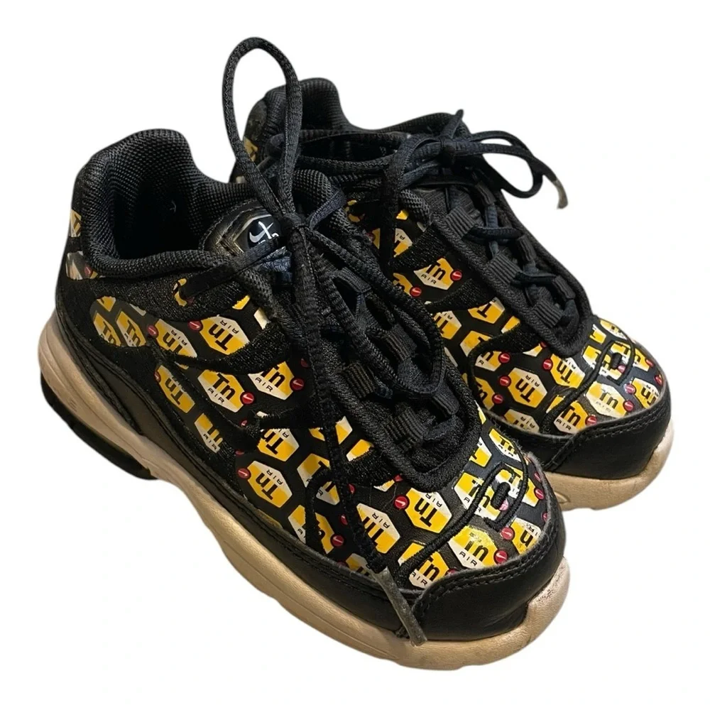 Nike Air Max Plus QS PS BQ1855002 Size 8C Black Gold